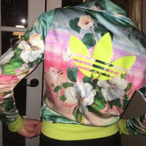 Adidas Floralina Track Jacket, size Small